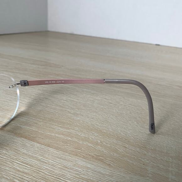 Silhouette 5452 40 6056 Titanium Brown Rimless Eyeglasses Oval Frames 19-140 - Picture 6 of 8